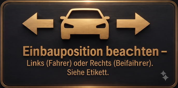 Einbauposition beachten